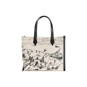 MONTBLANC Fabric Tote Bag Shopping Bag Handbag Regular Women's Ivory