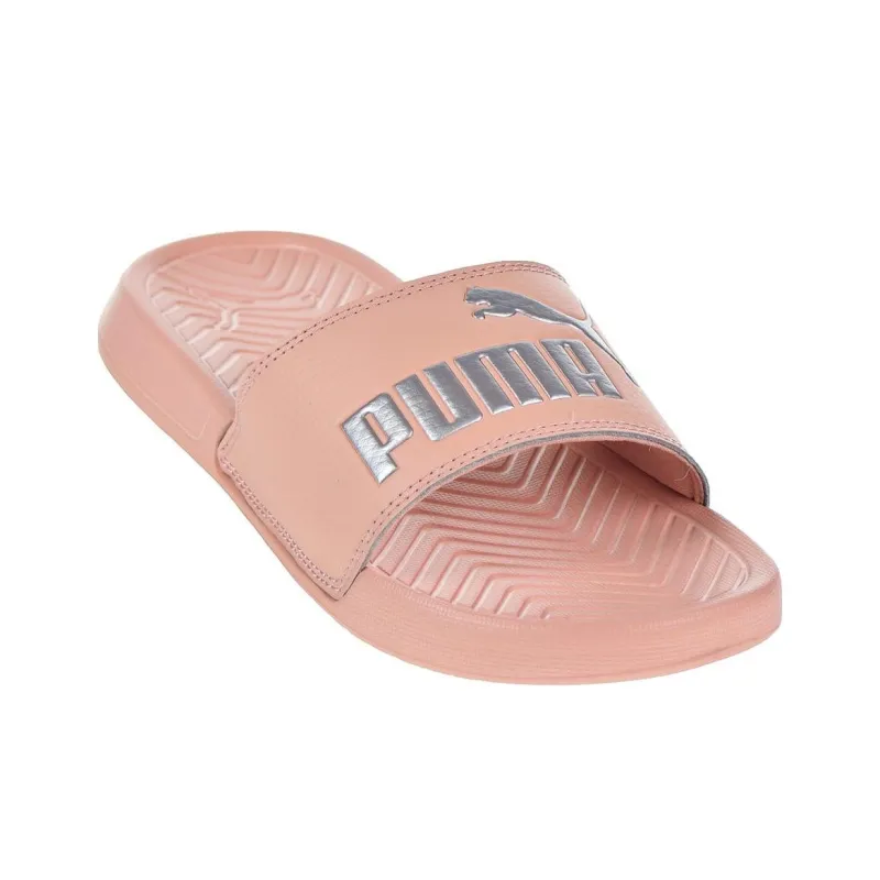 PUMA Popcat Slip-Resistant Abrasion-Resistant Slide Slippers Women's Peach Pink-1