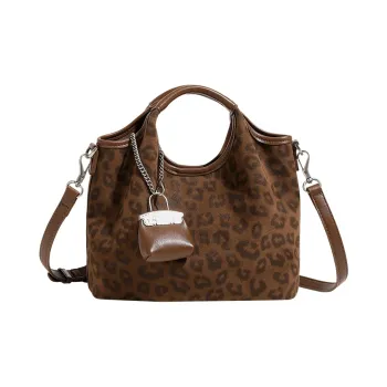 H YXIANG Microfiber Synthetic Leather Crossbody One Shoulder Handbag Women's Brown/Coffee