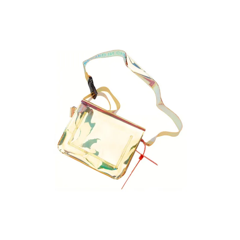 GAONCREW OXY Collaboration PVC Shoulder Bag Crossbody Bag Regular Unisex Yellow Dazzling Color-6