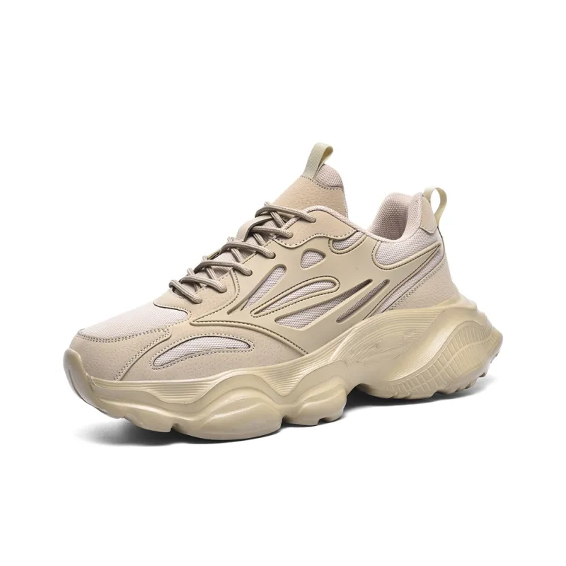 YIVELOVE Anti-Slip And Wear-Resistant Height Increasing Low-Top Chunky Sneakers Men's-1