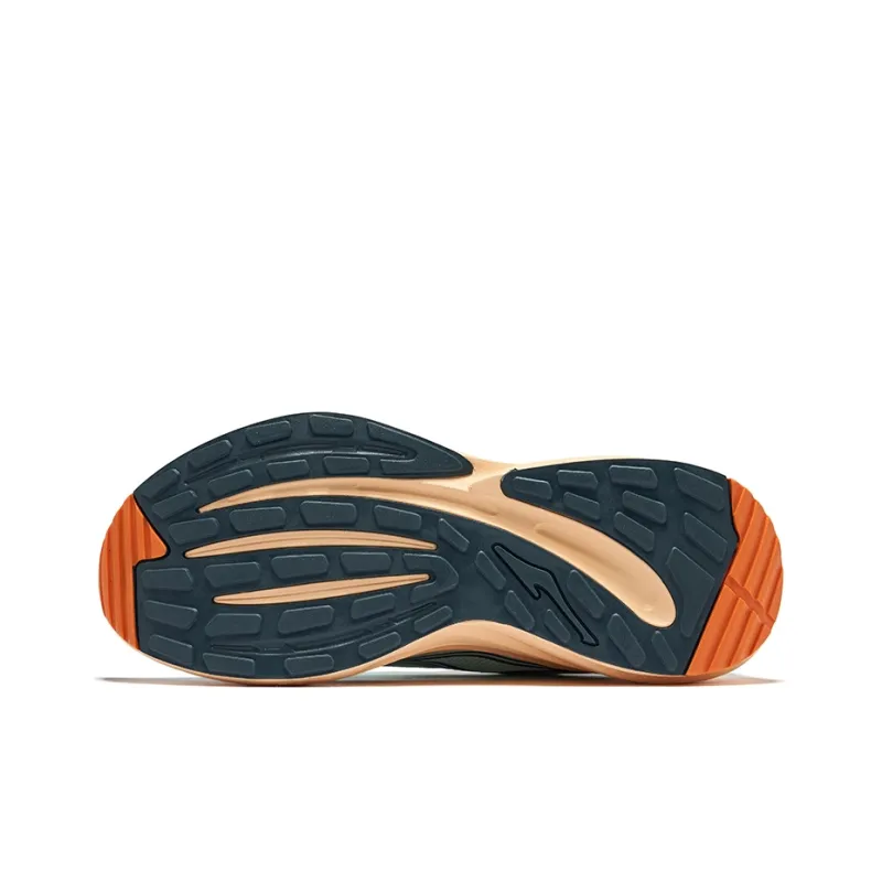 Erke Support Breathable Slip-Resistant Low-Top Running Shoes Men's Bubble Green Bronze Cyan-3