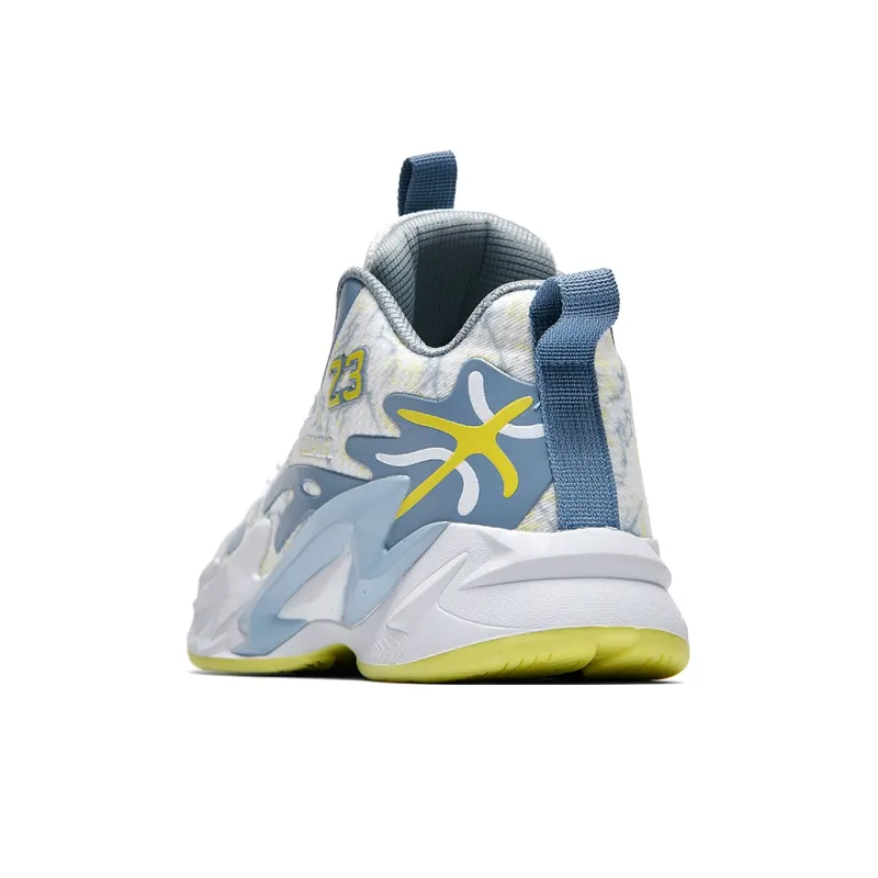 Black tailed Deer Cushioning Abrasion Resistant Breathable Mid Top Basketball Shoes Unisex-14
