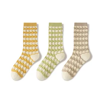 JIAZINI Mid Calf Socks Women's 3 Pack