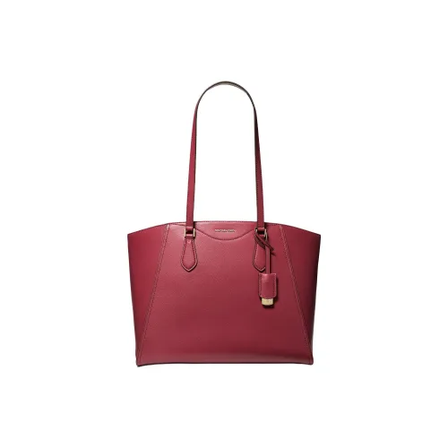 MICHAEL KORS MK Taryn Leather stayhomewithbags Bag Shopping Bag Handbag Shoulder Bag Large Size Women's Rose Red
