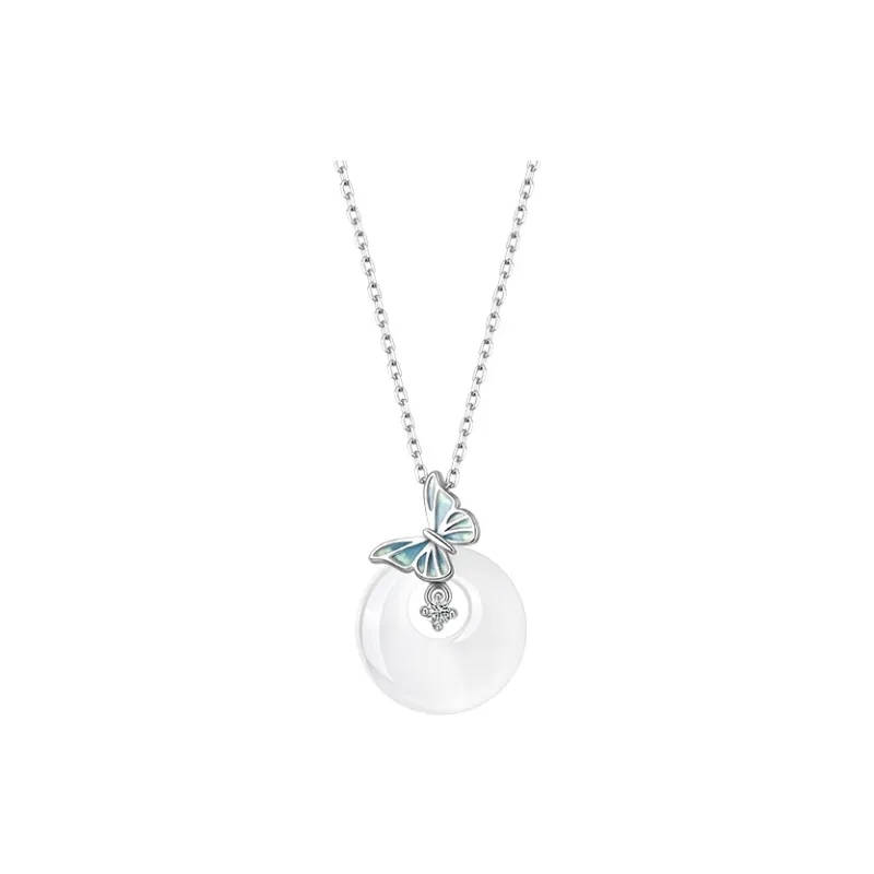 Central Fashion Chalcedony Necklaces Women's-0