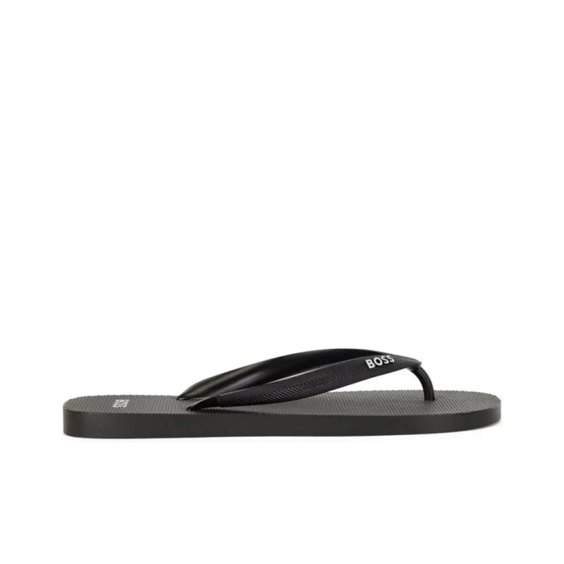 HUGO BOSS Rubber Sole Slip-Resistant Flip Flops Men's Black-1