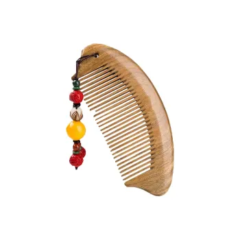XIBI Household Fish-Shaped Sandalwood Comb Massage Scalp Hair Growth