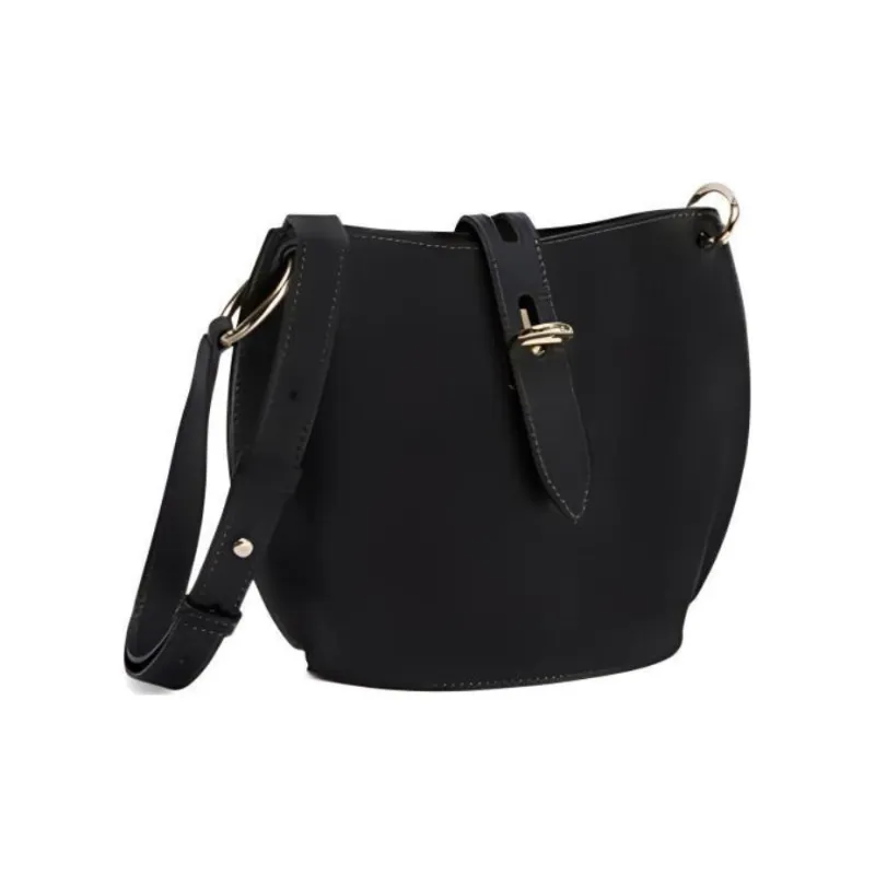 Furla Calfskin Shoulder Bag, Crossbody Bag Mini Women's Black-1