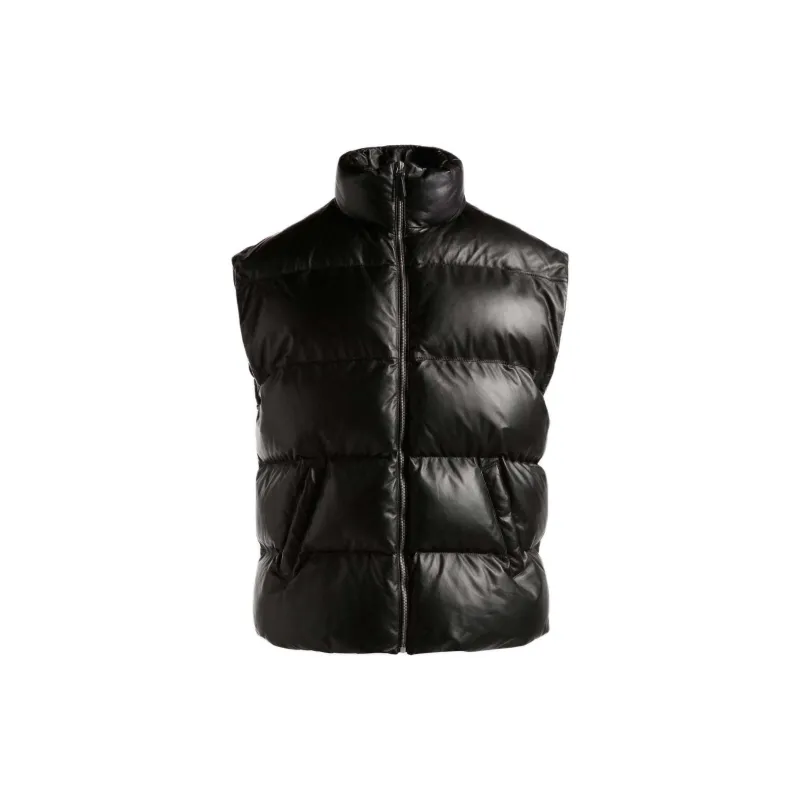 BALLY Funnel neck Padded Leather Jacket-2
