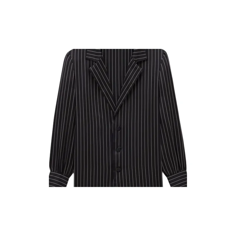 SAINT LAURENT Striped Single Breasted Pajama Shirt-2