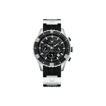 ROERDUM Voyager Collection Diving Watch Automatic Mechanical Movement Silicone Strap Watch Men's Watches Black Dial