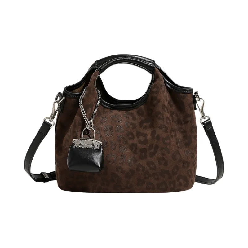 H YXIANG Microfiber Synthetic Leather Crossbody One Shoulder Handbag Women's Brown/Coffee-9