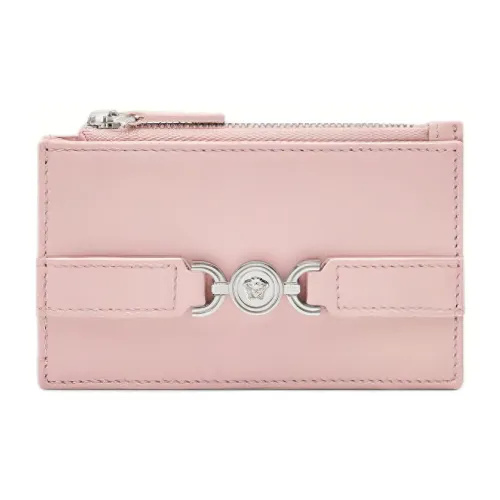 FANSIZHE Medusa '95 Cow Leather Card Holder Women's 1Light Pink Red