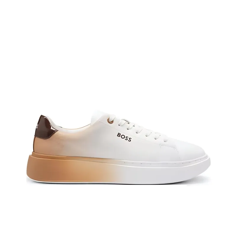 HUGO BOSS Cushioning Anti-Slip And Wear-Resistant Low-Top Casual Shoes Women's White Brown-1