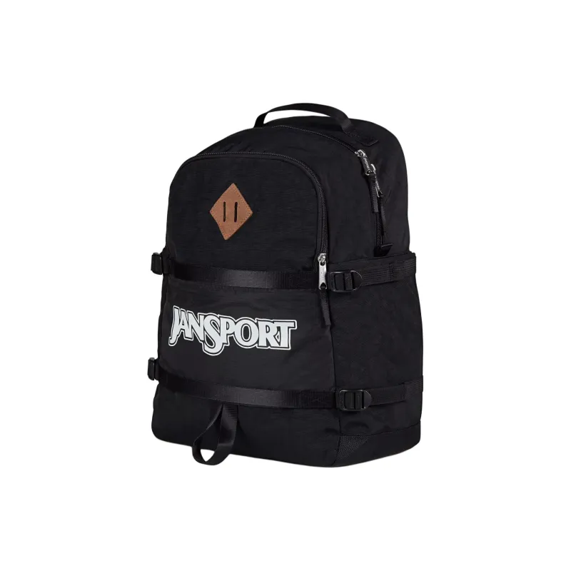 JanSport Recycled Nylon Backpack Unisex Black-2
