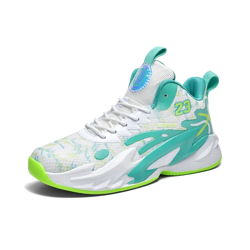 Black tailed Deer Cushioning Abrasion Resistant Breathable Mid Top Basketball Shoes Unisex-1