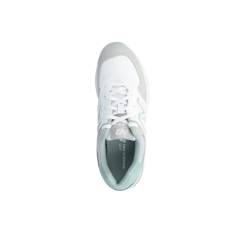 New Balance NB 574 Anti Slip Wear Resistant Low Top Golf Shoes Women's White Gray-1