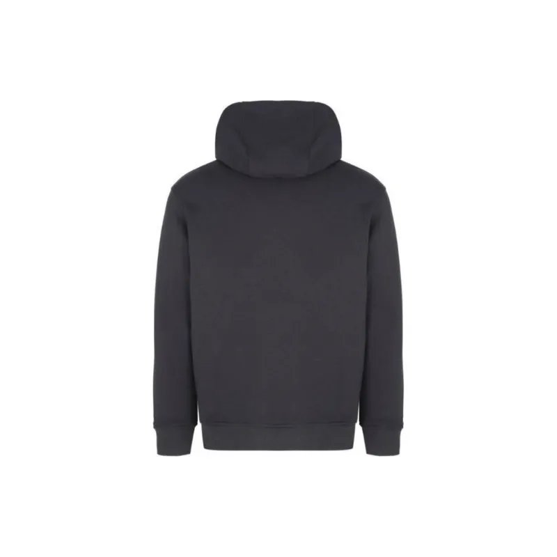 EMPORIO ARMANI Logo Embroidered Drawstring Hoodie-1