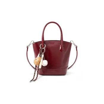 PAYOT Microfiber Synthetic Leather Handbag Regular Women's Burgundy/Brown/Black
