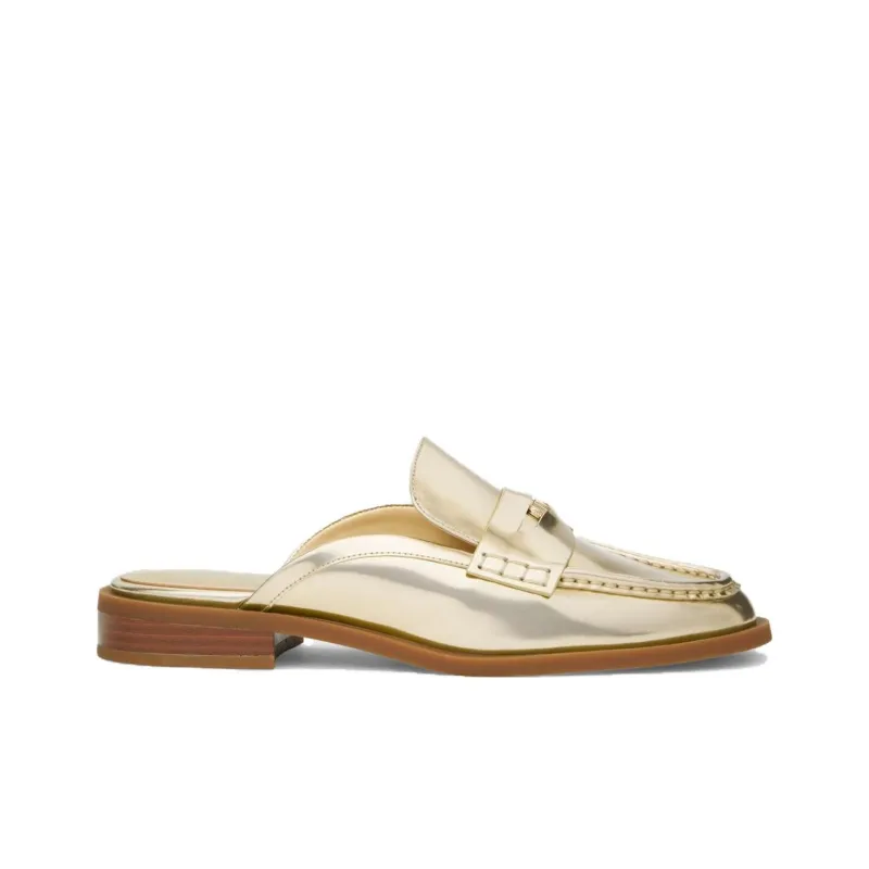 MICHAEL KORS Eden Slip-Resistant Wrap-toe Slippers Women's Light Gold-1