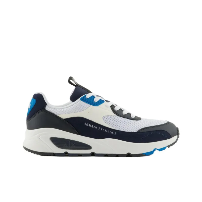 ARMANI EXCHANGEAE Low Top Casual Shoes Men's Black White Blue-1