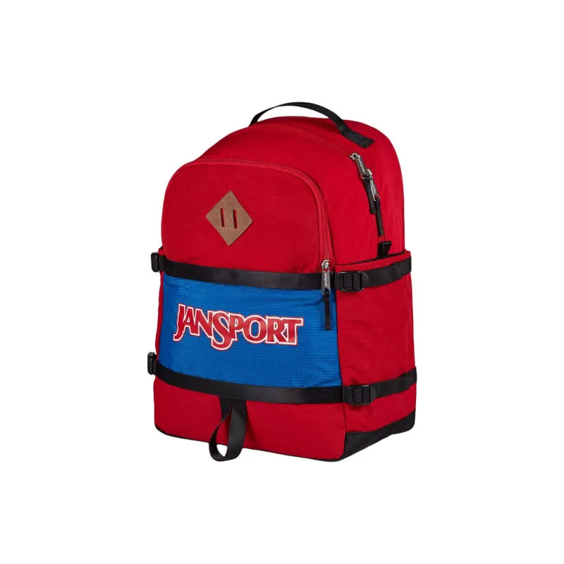 JanSport Recycled Nylon Backpack Unisex Red-1
