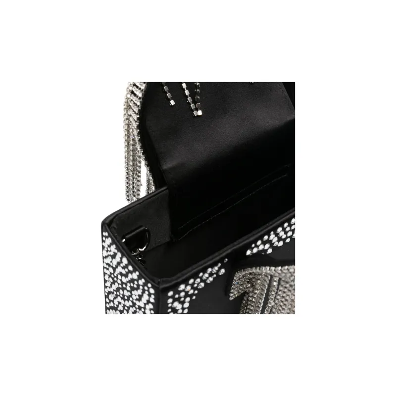 KARA Crystal fringe Tote Bag-3