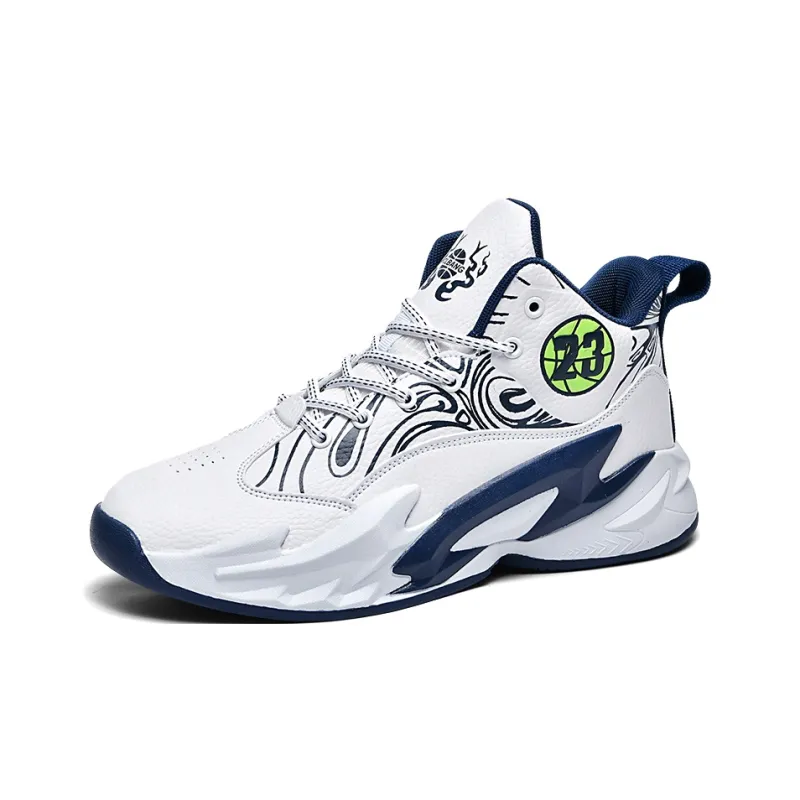 Black tailed Deer Shock Absorbers With Slip Resistant And Abrasion Resistant Properties Mid Top Basketball Shoes Unisex-8