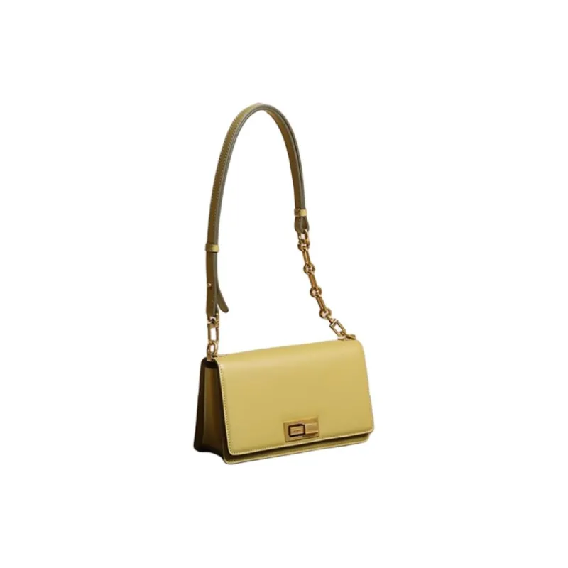 HONGU Split Cow Leather Bonded Synthetic Leather Small Square Bag Crossbody Bag Shoulder Bag Women's Brown-2