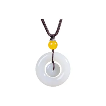 HUWEI Hetian Jade Necklaces White Jade Unisex