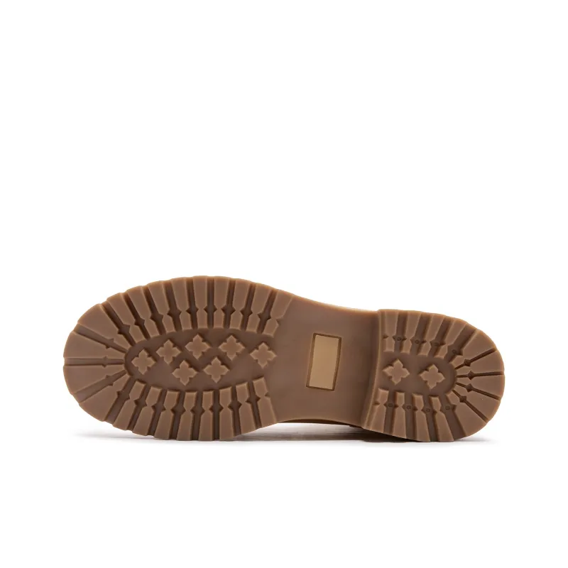 QIAODAN Cushioning Coverage Wear Resistant Breathable Water Resistant Slip Resistant High Top Casual Shoes Men's Brown-5