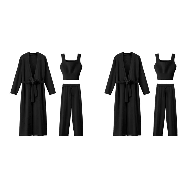 LUCKMEEY Sleep Robe Pajama Set Women's-18