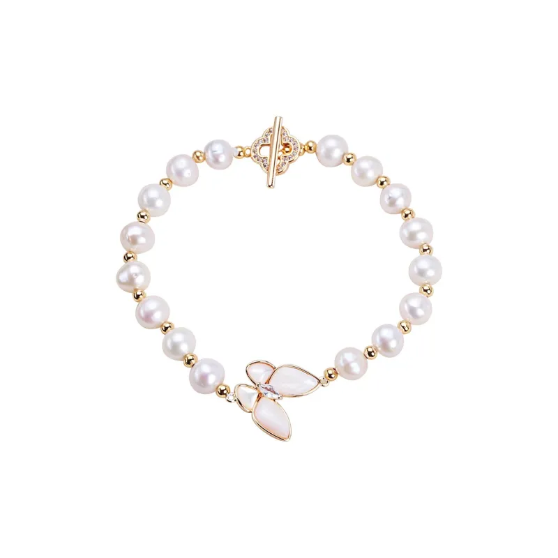 HENGSHENG Freshwater Pearl Bracelets Women's-0