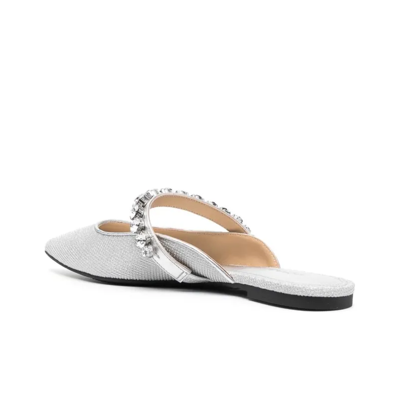 Michael Kors Pointed-toe Crystal-embellished Mules-3