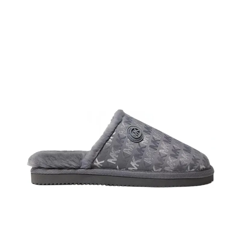 MICHAEL KORS Rubber Sole Antibacterial Wrap-toe Slippers Women's Gray-1