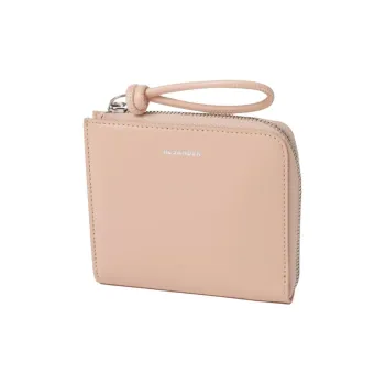 JIL SANDER Calfskin Wallet Women's Rose Pink