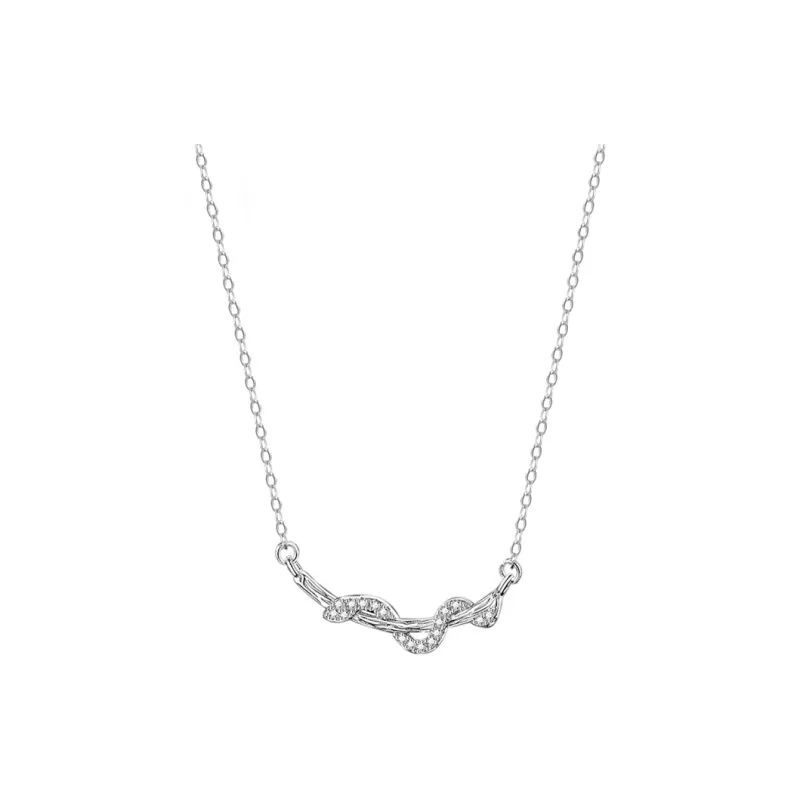Heart Grass 999 Fine Silver Necklaces Women's-0
