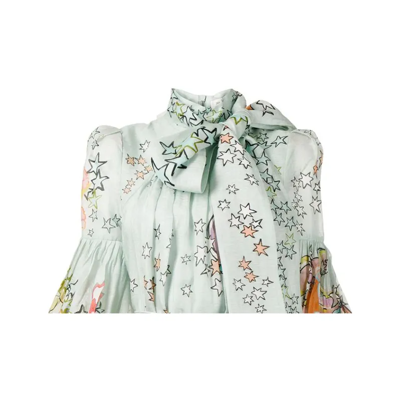 Zimmermann Long-Sleeved Dresses Women's Blue-3