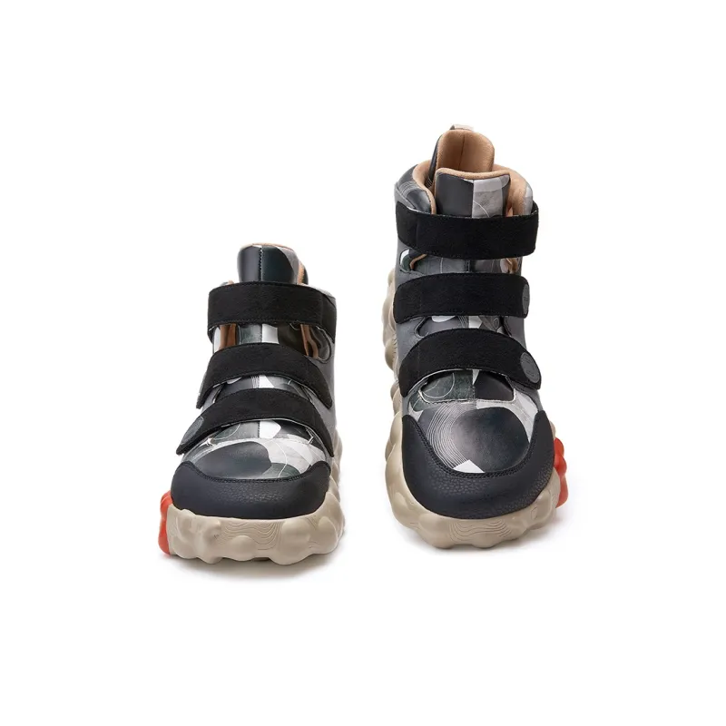 U.IN Figuras 5 Series High Top Casual Shoes Unisex-24