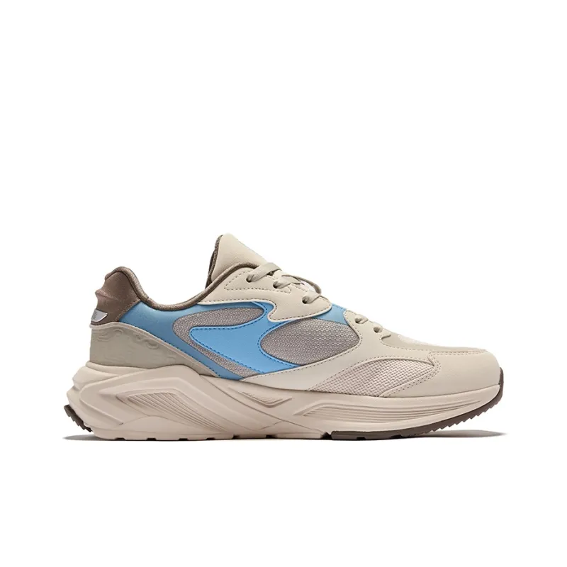 Erke Seal 2 Durable Breathable Low-Top Casual Shoes Men's Egg Cream Gray Warm Mist Gray-1