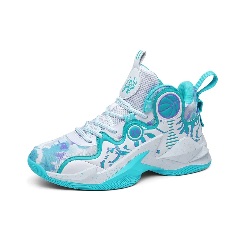 Black tailed Deer Shock Absorbers With Slip Resistant And Abrasion Resistant Properties Mid Top Basketball Shoes Unisex-20