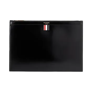 THOM BROWNE· Calfskin Clutch Men's Black