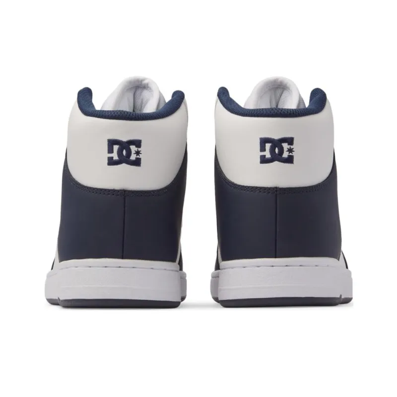 DC Shoes MANTECA 4 High Top Skateboard Shoes Unisex White Blue-4