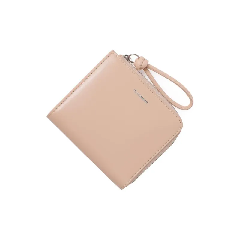 JIL SANDER Calfskin Wallet Women's Rose Pink-1