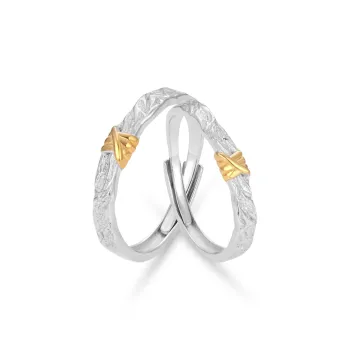 OSSINMI 999 Fine Silver Couple Rings Unisex