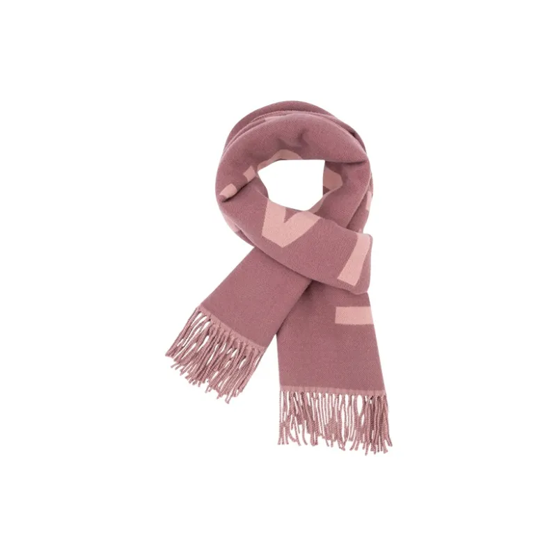 CALVIN KLEIN Knit Scarves Men's Burgundy Pink-2