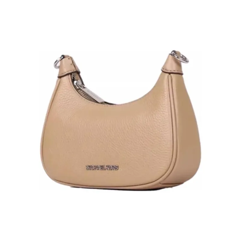 MICHAEL KORS Cow Leather Crescent Bag, Shoulder Bag, Crossbody Bag Trumpets Women's Camel-1