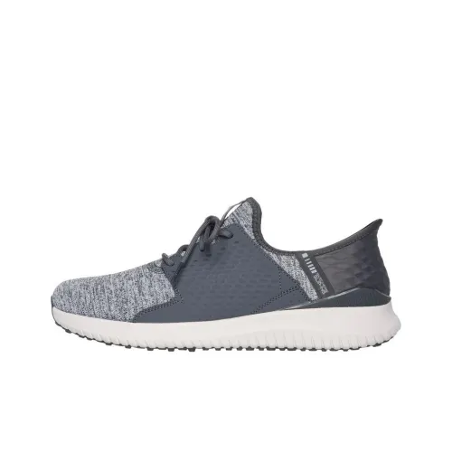 Skechers Slip Ins Anti Slip Wear Resistant Low Top Casual Shoes Men's Gray