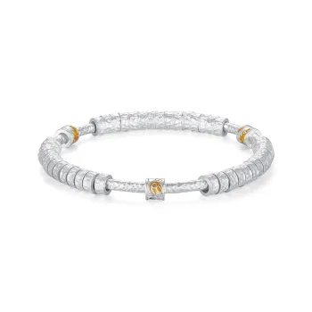 Heart Grass 999 Fine Silver Bangles Women's